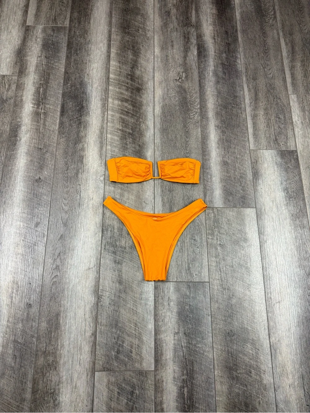 Monday Swimwear Orange Bikini Set